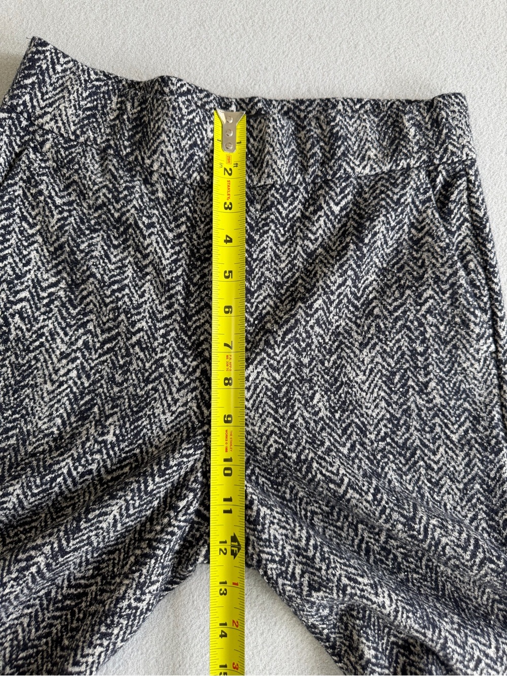 Theory Wide Leg Textured Pants Size P Women’s Wool Blend High Waisted Pockets - Picture 10 of 11
